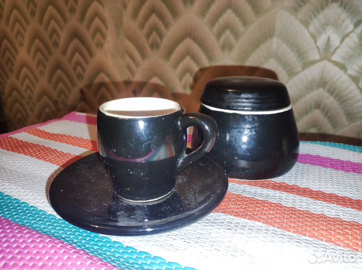 Авторский керамический кофейный сервиз