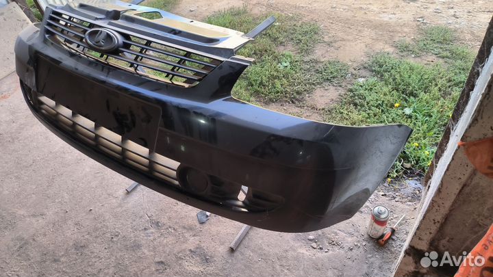 Передний бампер на priora 1 космос