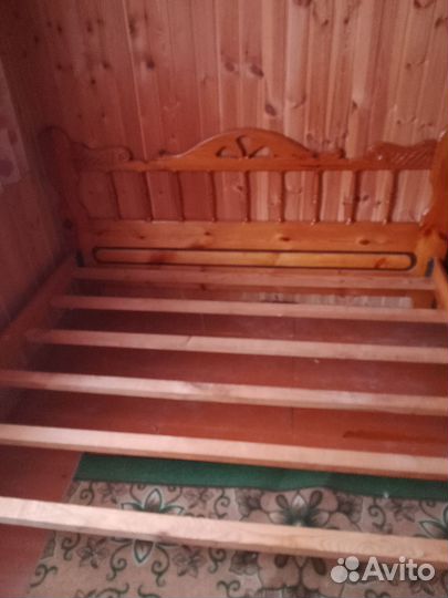 Кровать двухспальная бу 180 200 без матраса