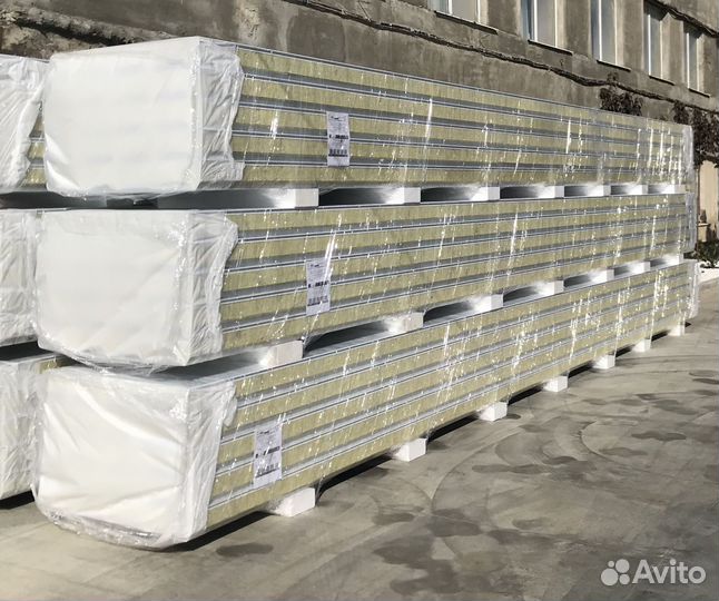 Сендвич панели минвата 100мм