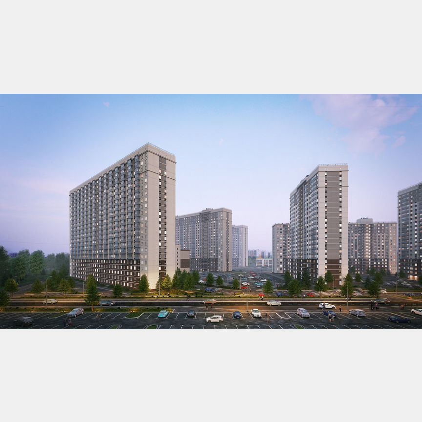 2-к. квартира, 52,5 м², 1/24 эт.