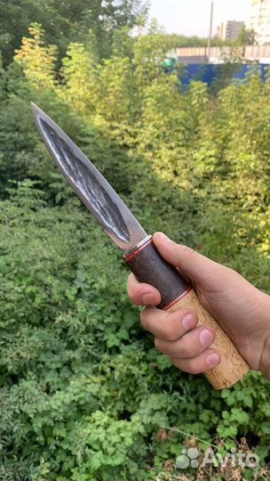 Нож якутский охотничий ручной работы