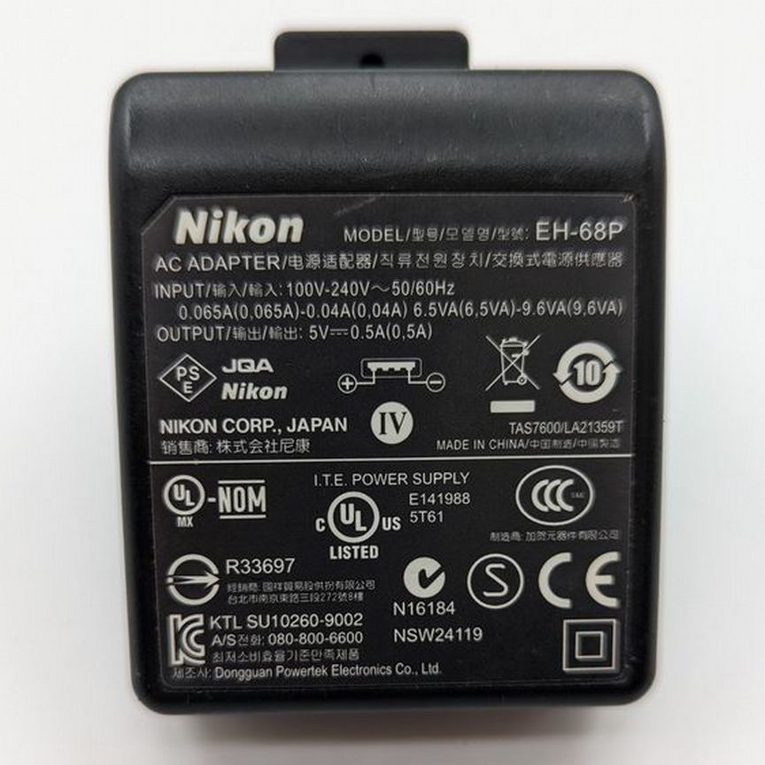 [EH-68P] Блок Питания Eh-68p, Nikon, Usb