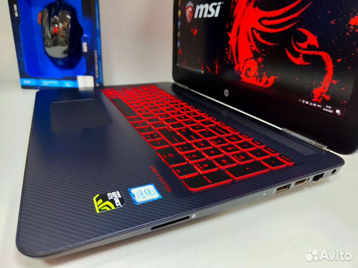 HP omen в идеале для игр (i5,1050ti,16gb)гарантия
