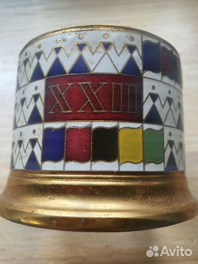 Подстаканник олимпиада 80 эмали СССР