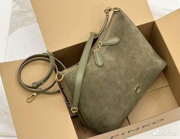 Сумка женская pinko замша