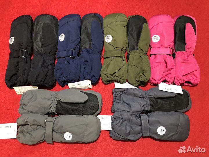 Новые детские непромокаемые варежки и перчатки