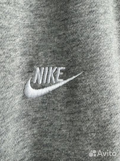 Спортивные штаны Nike серые с манжеткой