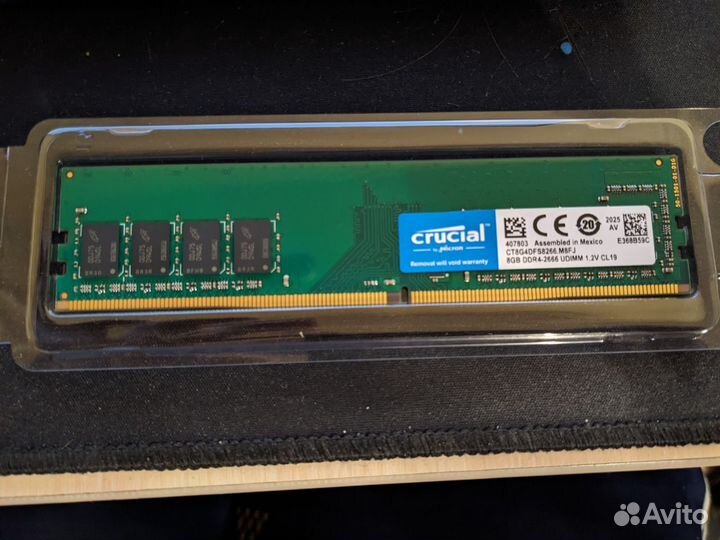 Оперативная память Crucial DDR4 2666 16gb (2x8)