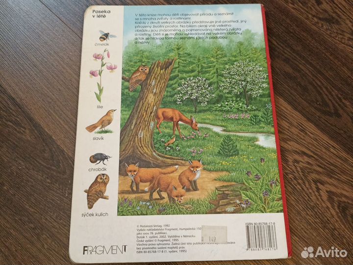 Книга с картинками на чешском языке