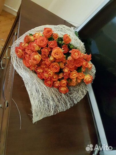 Цветы розы букет