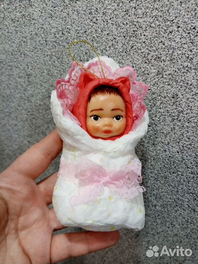 Ватные елочные игрушки