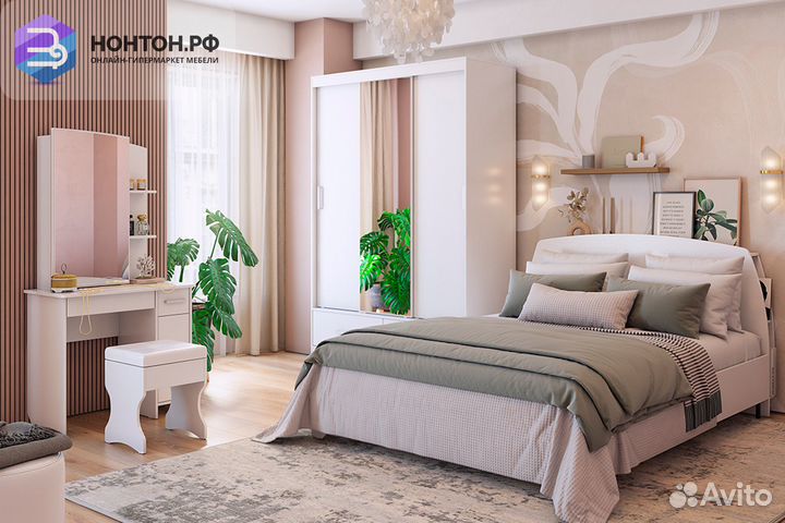 Спальня Виктория-1 белое дерево