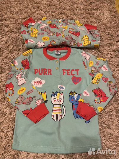 Новые Пижама и платье для девочек