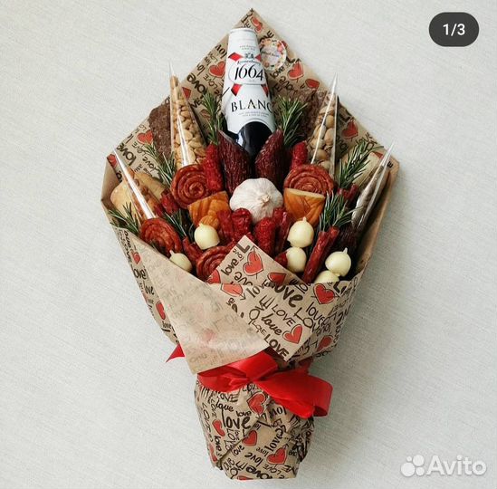 Мужские съедобные букеты