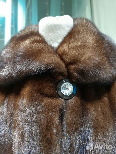 Норковая шуба классика с воротником 48 50 размер