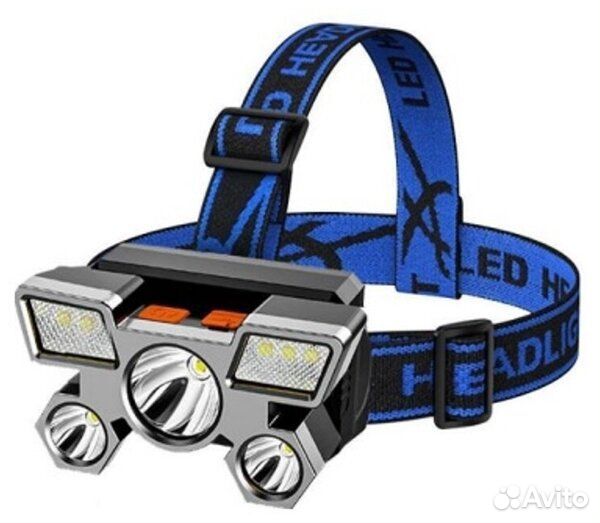 Налобный фонарь 5LED