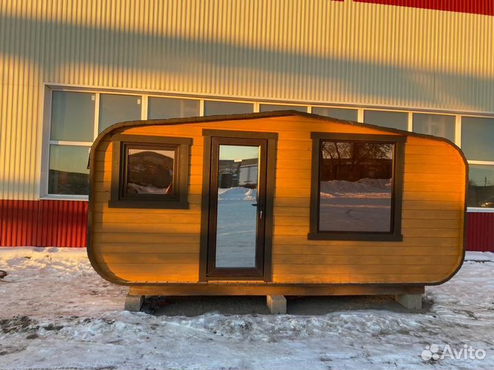 Баня бочка овал