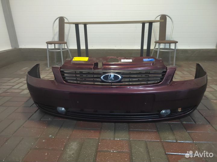 Бампер передний приора Портвейн