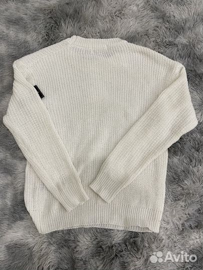 Свитер Stone Island белый вязаный clg (в наличии)