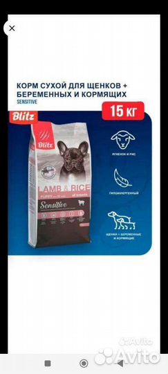 Корм для щенков, беременных и кормящих собак