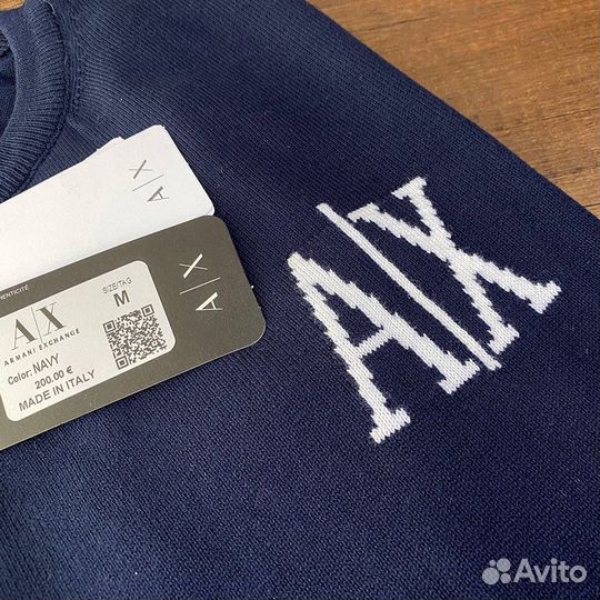 Джемпер armani exchange мужской синий
