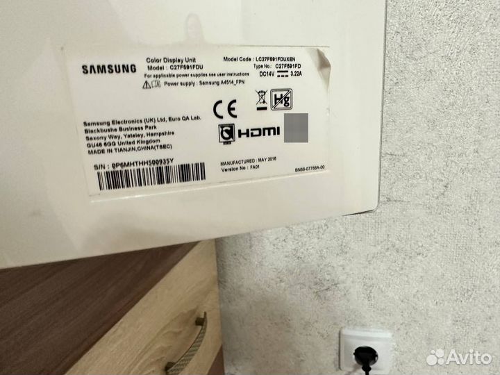 Монитор samsung 27 изогнутый