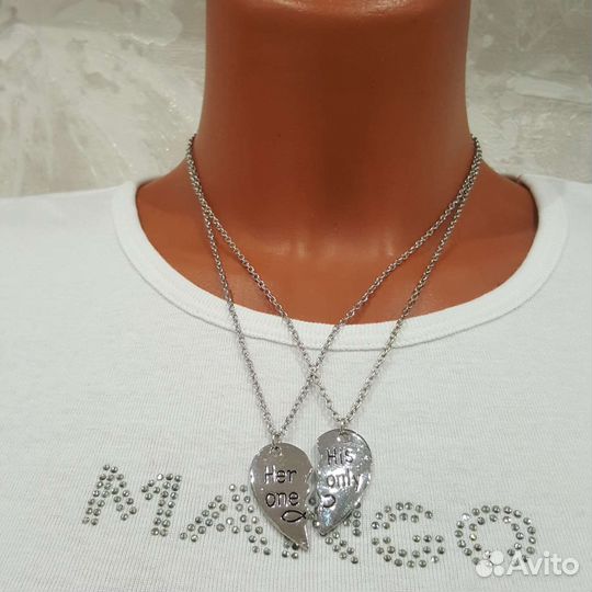 Парные цепочки с кулонами