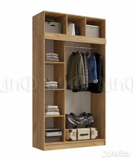 Шкаф Купе Бася с антресолью 2.6м