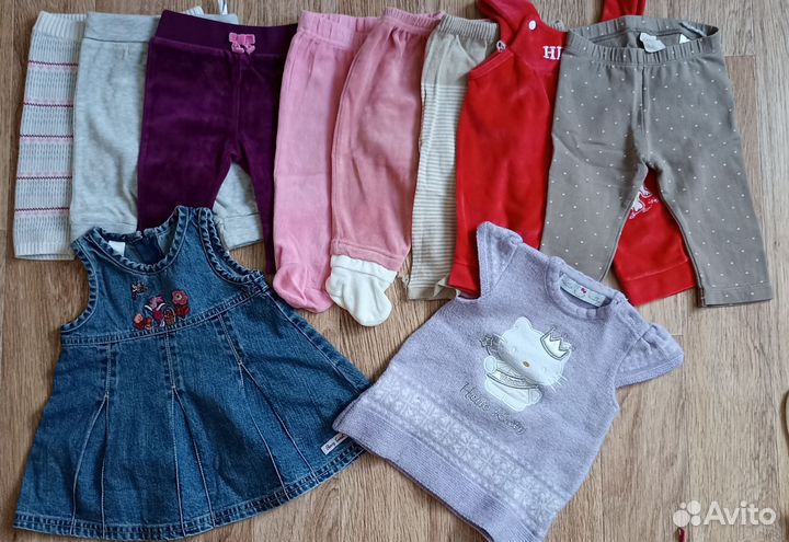 Штаны и платья 62 размер