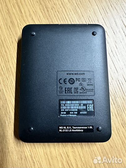 Внежний жёсткий диск на 1TB WD