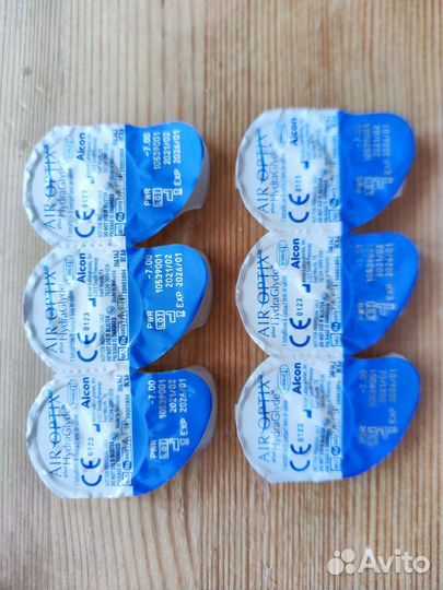 Линзы контактные -7 набор из 3-х пар