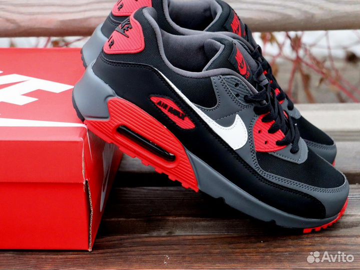 Кроссовки Nike Air Max 90 Anthracite Mystic Red