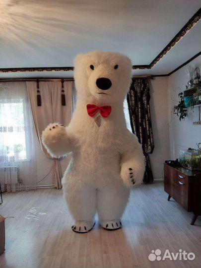 Белый мишка поздравление Кокос