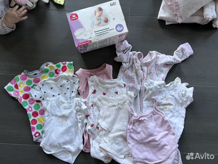 Детские вещи пакетом на девочку 0-6 месяцев