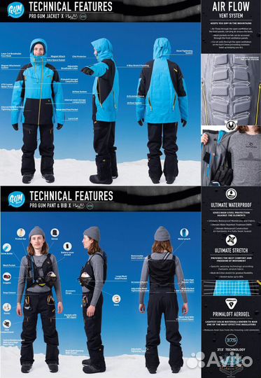 Rip Curl x Plum куртка сноуборд Pro Gum 30К/40К/0g