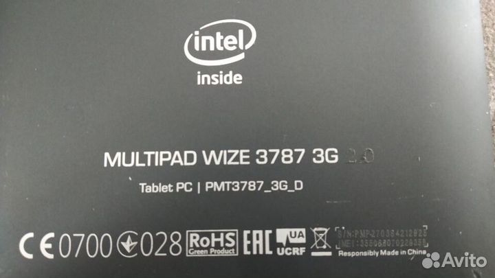 Планшет Prestigio MultiPad Wize 3787 8 Гб 3G