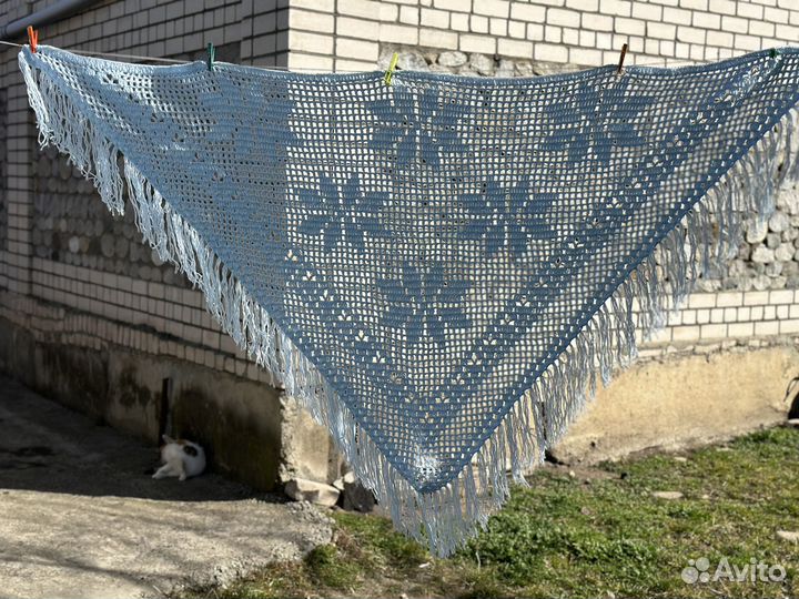 Платки шали вязаные