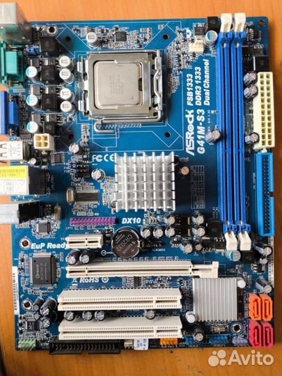 Мат. плата s775 ASRock G41M-VS3 (DDR3) +проц