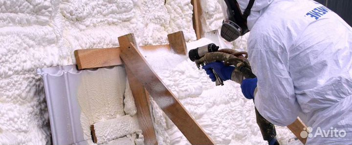 Утеплитель напыление пенополиуретан от 200м2