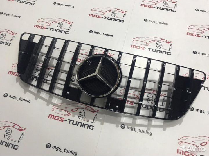 Решетка ML-Class w164 GT Хром звезда Black