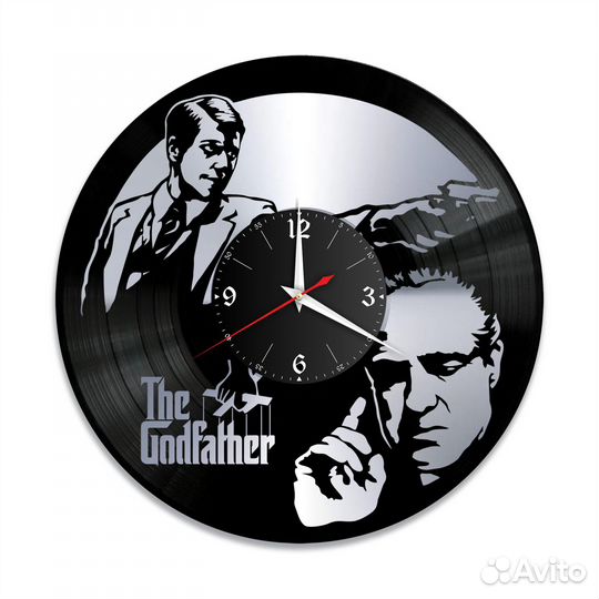 Крестный отец, серебро №1 часы из винила