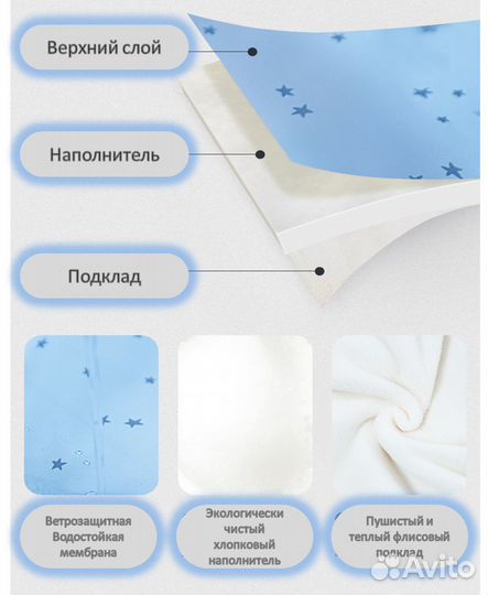 Конверт для малышей зимний