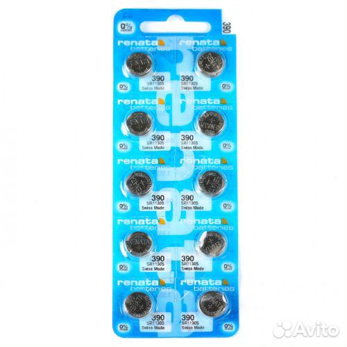 Батарея renata 390 10 шт