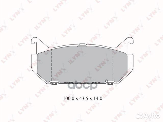 Колодки тормозные дисковые зад BD3029 lynxauto