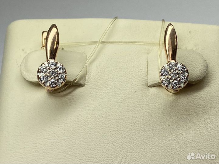 Серьги золотые