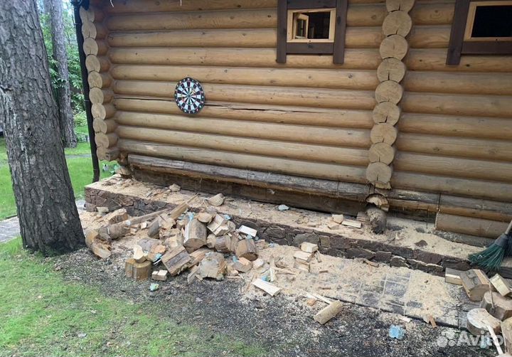 Замена ремонт венцов полов Подъём домов