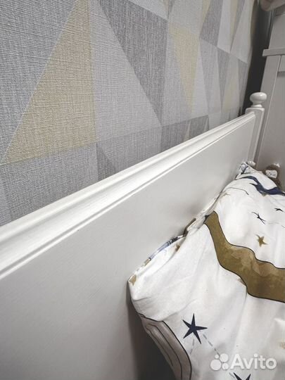 Детская раздвижная кровать IKEA Лексвик белая