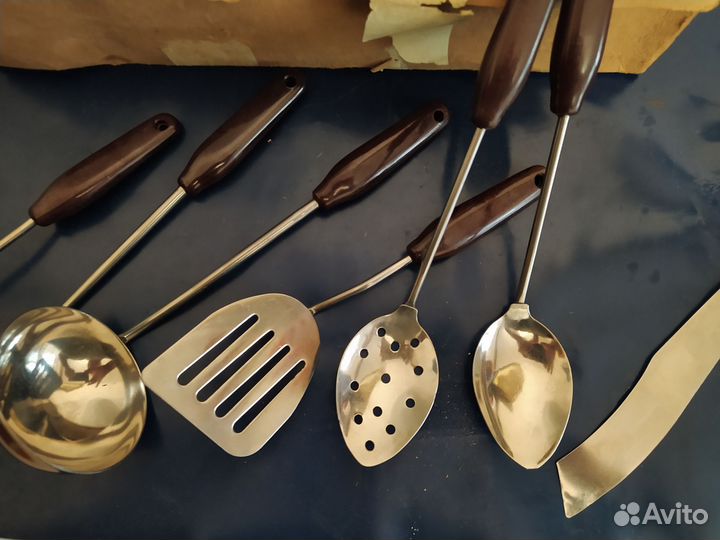 Кухонные принадлежности, набор. Нержавейка. СССР