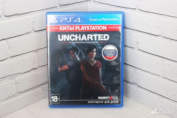 Игра ps4 Uncharted Утраченное наследие